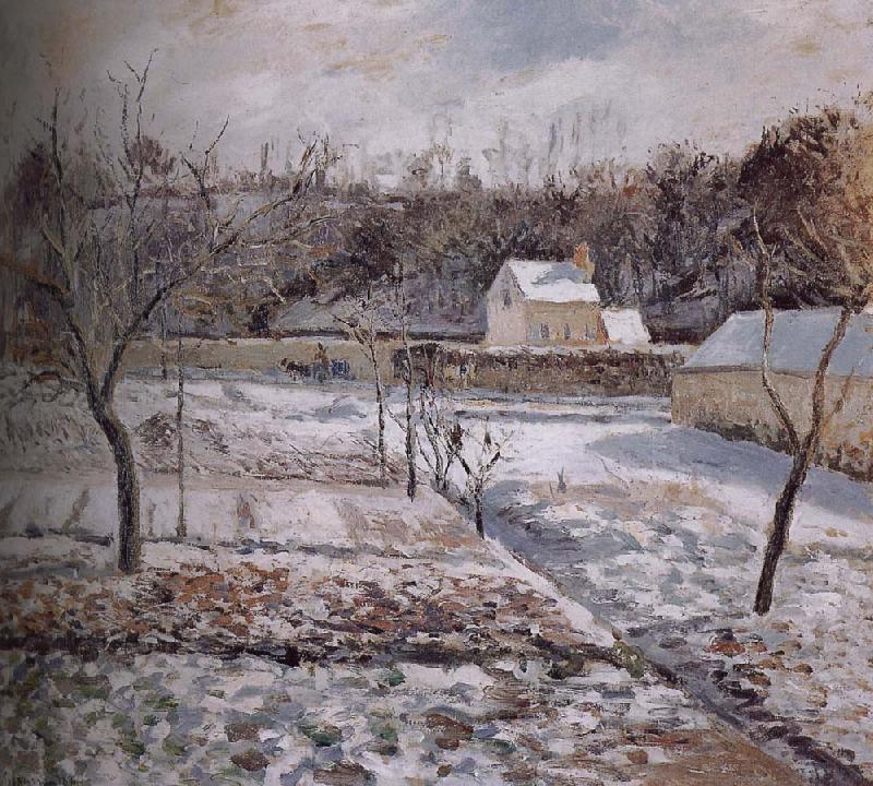 Camille Pissarro Snow oil painting image